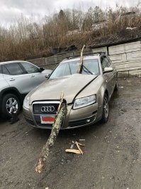 Тут как раз очень повезло.  Сломать ногу-это беда. Сломать ногу, упав с самолета-это счастье.