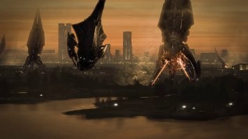 На гигантского изопода похож. Ну и на Жнецов из игры Mass Effect.