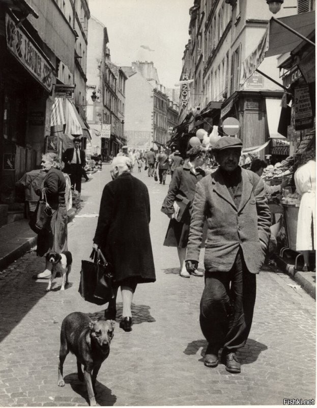Фото Парижа 50-х. Ну сплошь модники...