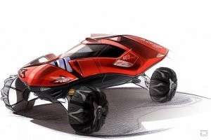 Омега на ситроеновский концепт для ралли Париж-Дакар похожа