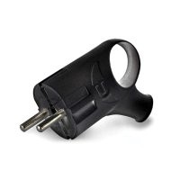 Я в соседнем универмаге такие вилки купил и использую почти на всех электроприборах. Очень удобно большой палец в ушко просовываешь, а указательным упираешься в рамку настенной розетки, и вилка без труда выскакивает.
Стоит копейки, делает местный завод на котором трудятся инвалиды.