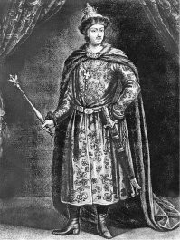 А это нормально, что одежда не соответствует временному отрезку истории приходящемуся на детство Петра 1 ? Или памятники лепят по принципу :"Я художник,я так вижу"?