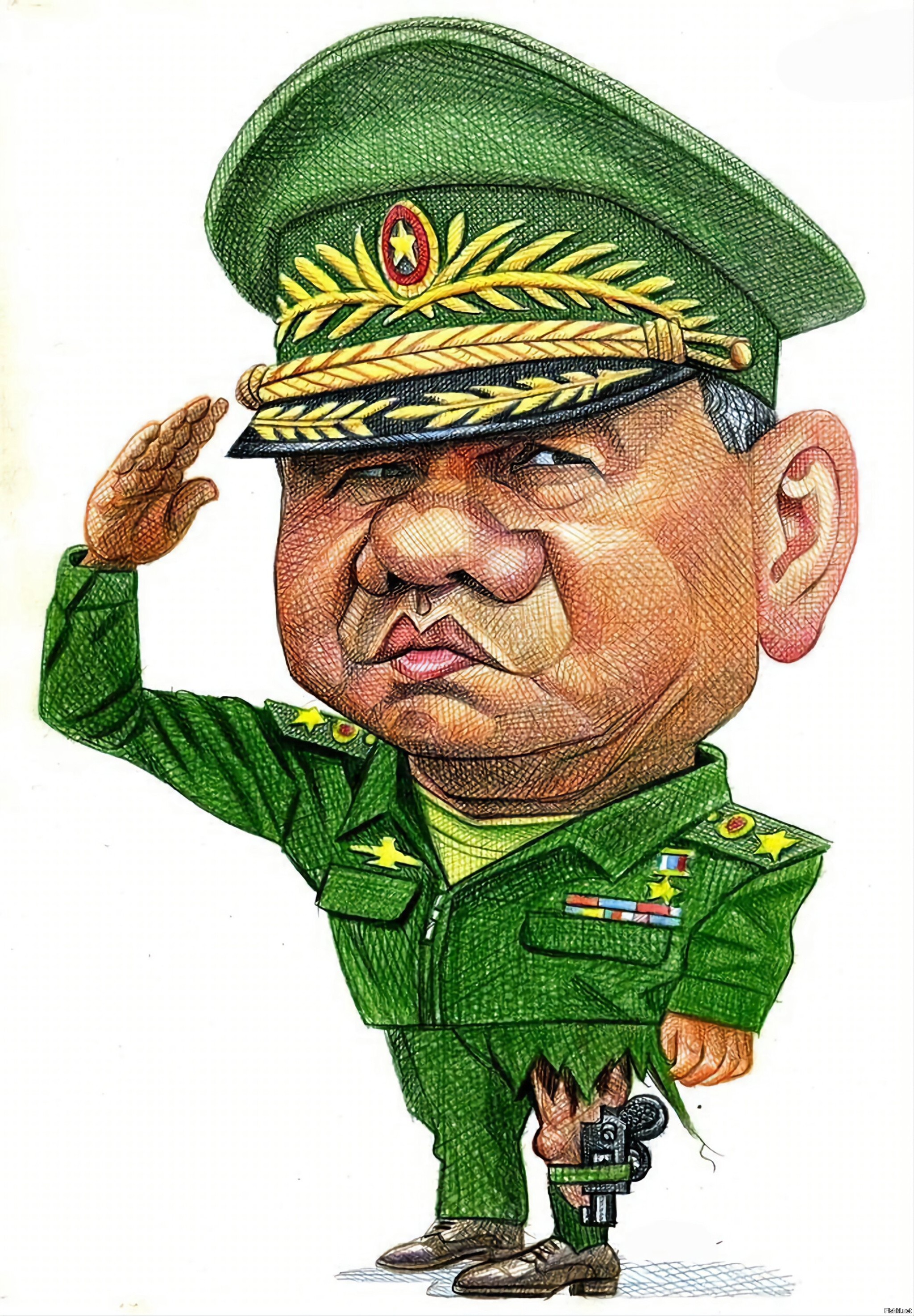 Генерал армии Сергей Шойгу карикатура
