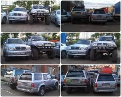 Дык и не Джип, а жип. 
Да и не Волга.