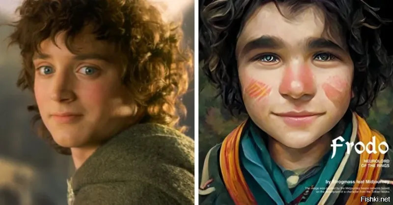 Фродо с младенчества бухать начал?Больше на мумитроля похож.