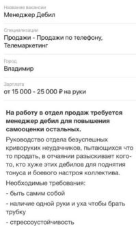 причем такое ощущение, что в отдельные фирмы таких сотрудников-мотиваторов набирают процентов по восемьдесят от коллектива