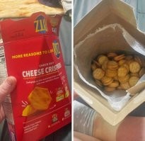 Сколько же обмана в мире... На коробке шестиугольные, а внутри круглые крекеры