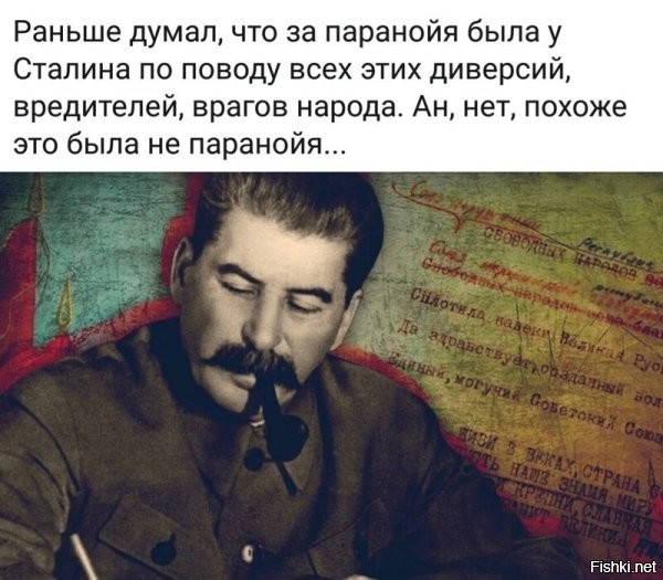 Да я смотрю когда Сталин тряс генералитет, это тоже нифига не была паранойя.
