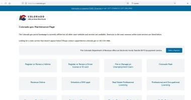 colorado.gov нормально работает