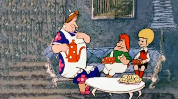 Мне кажется, большинство мультфильмов того времени снималось именно в такой же манере. Когда на статичный размытый фон накладывают яркие движущиеся фигурки. У кого-то лучше получалось, у кого-то не очень.