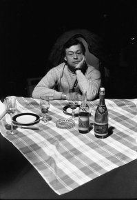 Актер Николай Караченцов на съемках фильма "Танго на дворцовой площади".  1993 г.