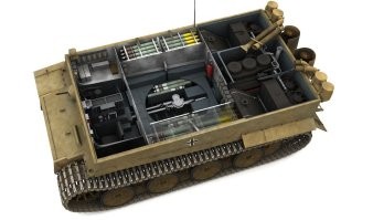 "Внутри немецкого танка Maus". На самом деле на картинке разрез немецкого танка Тигр.