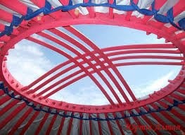 Верх юрты называется тундук. Считается, что это первое, что видит кыргыз при рождении, и последнее, что он видит перед смертью. Именно он изображен на флаге Кыргызстана и на гербе Казахстана. Но на казахском флаге его нет. Там просто солнце и орел на фоне голубого неба.