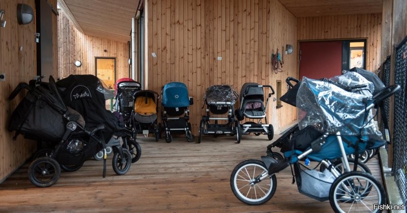 В любом норвежском детсаде дети спят в колясках на улице в любую погоду. Оставлять ребенка спать на улице возле дома- это обычная практика в Норвегии.