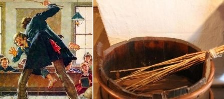 Интересно, рассказывают про наказания детей на Руси, а картиночку то из "Приключений Тома Сойера" дернули...