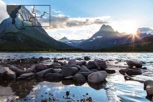 Горный лев - это обычная пума. 
Да и пустыня сомнительная. Долина озера Бык.  Стало быть Bull Lake.
