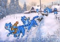 У автора был передоз? Нет? Тогда почему такие прикольные котики, и тут вдруг 6 лапые.