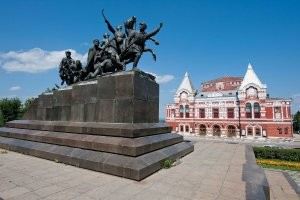 Самара, памятник Чапаеву В.И.
