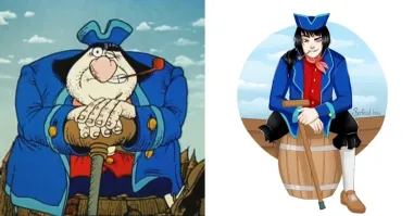 Он че,родился одноногим?Еще и с палкой.