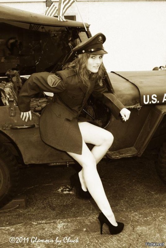 Американский армейский джип в полной комплектации, 1950-е гг