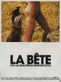 La bête (1975). "Зверь" в русском прокате.
Там всё это есть, и даже немного больше 
В 90-х показывали в кинотеатрах.