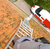 А чо он туда батут должен поставить?Если будет падать ,то уже по.х.у.й куда.Все равноминимум инвалидом останется.Разве что машину ремонтировать не придется.Если ее отодвинуть.