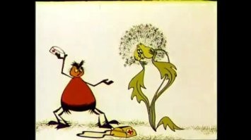 "Одуванчик   толстые щёки" СССР, 1971
В мультфильме обыгрывается забавный бессмысленный парадокс. Одуванчик жалуется, что у него толстые щеки и худой стебель. Далее следует диалог с Пауком-врачом:
- Так что же вы хотите: в стебле поправится или в щеках похудеть? Если похудеть,   то нужно меньше есть и больше двигаться, а если поправиться,   то меньше двигаться и больше есть.
- Но если я поправлюсь, то стану еще толще в щеках…
- … А если похудеете, то станете тоньше в стебле