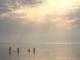 Рыбинское водохранилище на 5 айфрн