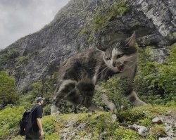 Это все коты фотошопные, а вот настоящий!