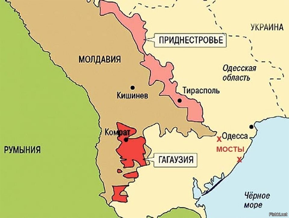 Политическая карта молдавии и украины