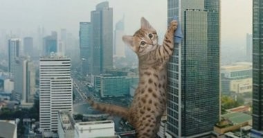 Все деревья и кусты здесь волшебные коты