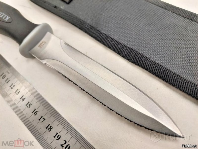 Да, но  можно купить через Беларусь ... без проблем присылают по почте.

А так даже по фото видно , что это ХО!

- Общая длина - 27,2 см
- Длина рукояти - 13 см
- Длина клинка - 14,2 см
- Толщина клинка - 3 мм
- Ширина клинка - 2,8 см
- Твердость металла - 54 - 55 HRC
- Сталь клинка - нержавеющая сталь
- Вес - 140 грамм
- Материал рукояти - сталь, обрезинена
- Материал чехла – нейлон кордура