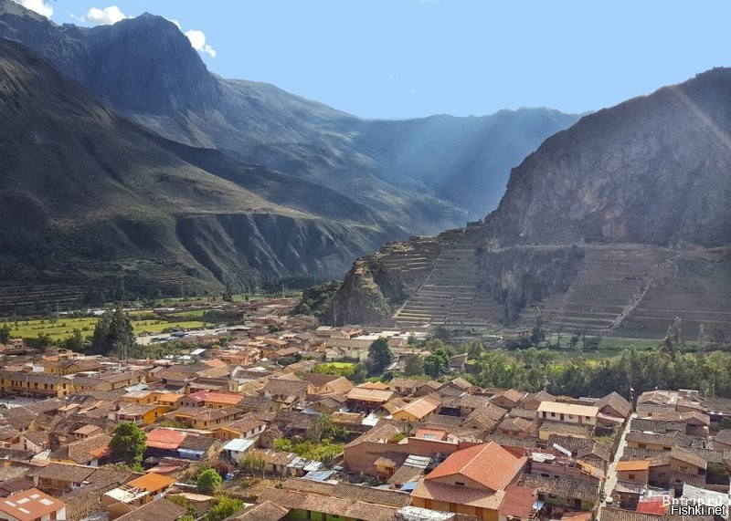 Древние руины Ольянтайтамбо в Перу