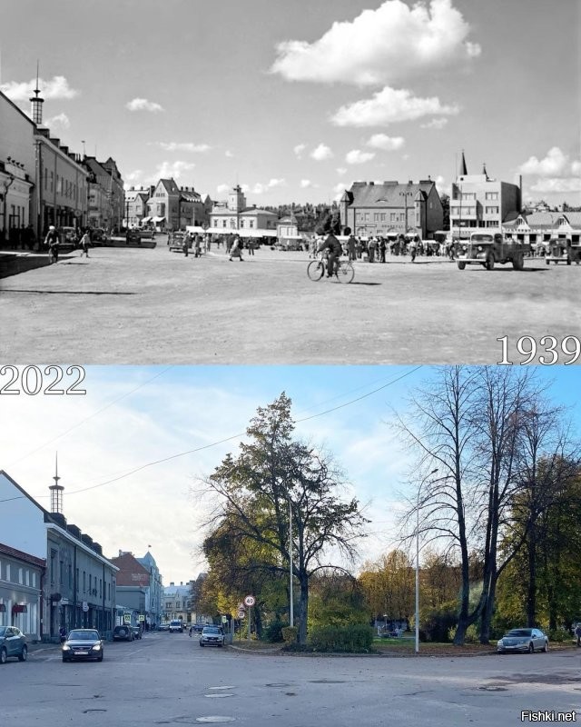 Мне кажется, что в Сортавале, в 1939-м, дорога была менее убитой... Может потому, что с 1918 по 1940-й этот город был в составе Финляндии?
(ох и получу сейчас от "патриотов")