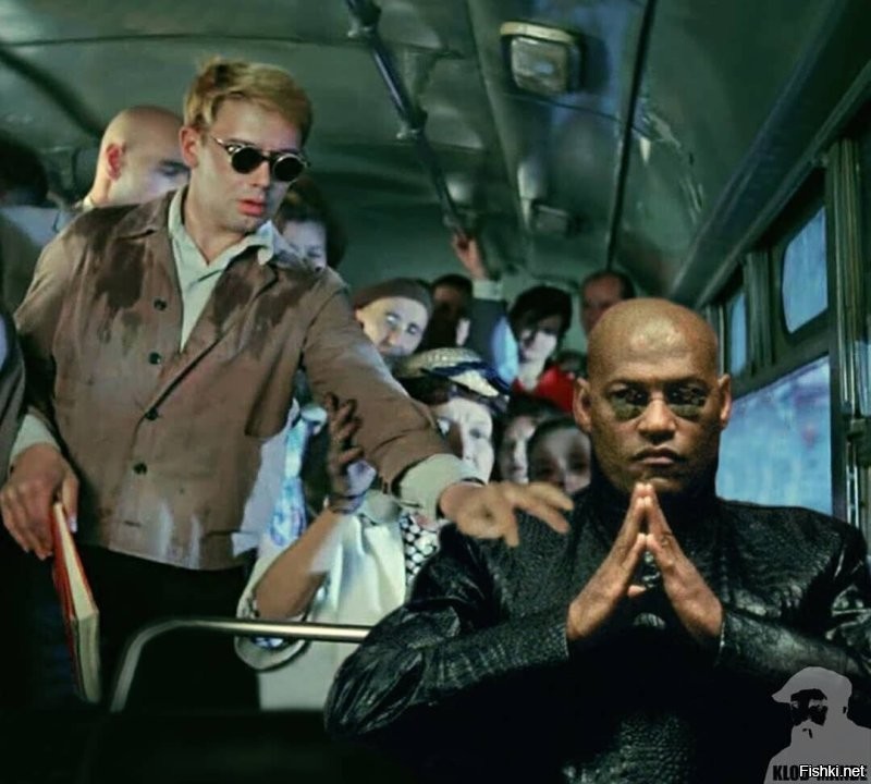 Фотошопер  мастерски объединяет советский и зарубежный кинематограф