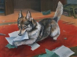Была у нас кошка, Фрося, а так как жили в коммуналке, лоток её стоял в комнате... А любимое место подрыхнуть, почему-то на моём столе...
Вот, прихожу из школы, разложил всё для домашки, и дневник, а там по русскому и математике две "пары", и "просьба" родителей посетить школу... Пока думал, как с этим "бороться", пошёл на кухню, подогреть чайник и слопать какой-нибудь бутерброд.
А Фрося, в это время, попИсала, и плюх своей невытертой задницей, на стол, и, в аккурат на дневник!!!
Я пришёл, её согнал, бл@ - страница вся мокрая!
А потом смотрю - всё расплывается, как будто кислотой залили!(правда, пахло не очень) Зато, на вопрос проверяющих дневник родителям наплёл что-то, про "две четвёрки", и запись "классной" про "сменную обувь" Прокатило
П.С. Запись мне, конечно, "восстановили", но дело было в середине Мая, в общем, обошлось...