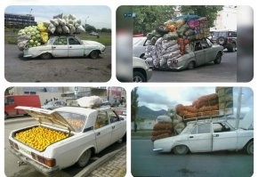 Фрукты возил, рессоры просели.