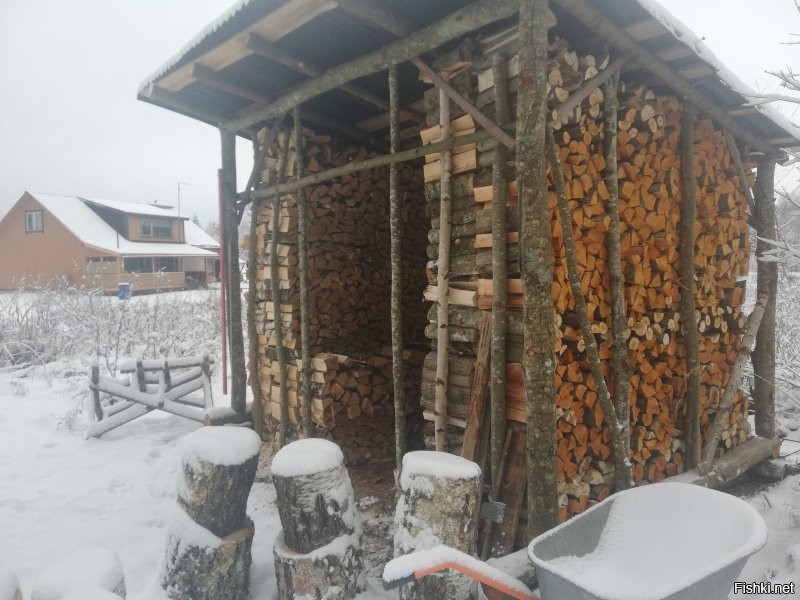 И не говори. Ещё одну дровницу сделал.