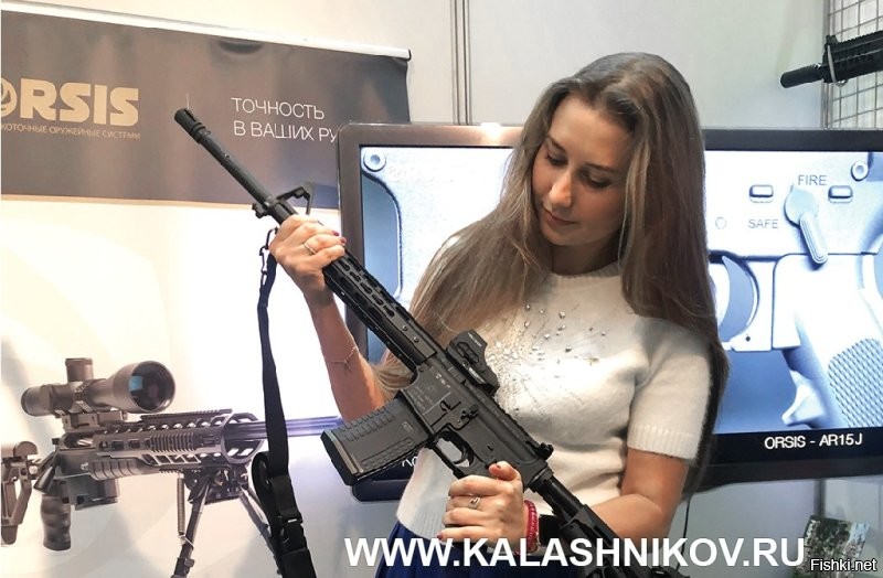 Ствол у него карабин ORSIS-AR15J сделанный полностью в России под наш патрон 7.62х39.