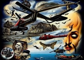 Гибрид Сердюкова с вертолётом: нейросети умеют многое, но с рисованием Карлсона случился конфуз