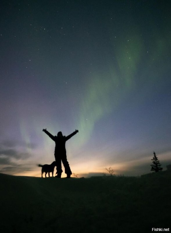 Вечер в якутии.