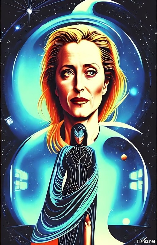 Вот подумаешь .. я вот сделал с Джиллиан Андерсон ... ... C лицом часто косяки ... сильно не бейте .. но делал 15 минут ... если час посидеть да еще и фотошоп применить - это бы ушло .. ИИ не идеален и править иногда надо за ним .. тут все без каких либо правок