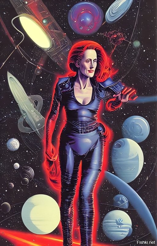 Вот подумаешь .. я вот сделал с Джиллиан Андерсон ... ... C лицом часто косяки ... сильно не бейте .. но делал 15 минут ... если час посидеть да еще и фотошоп применить - это бы ушло .. ИИ не идеален и править иногда надо за ним .. тут все без каких либо правок