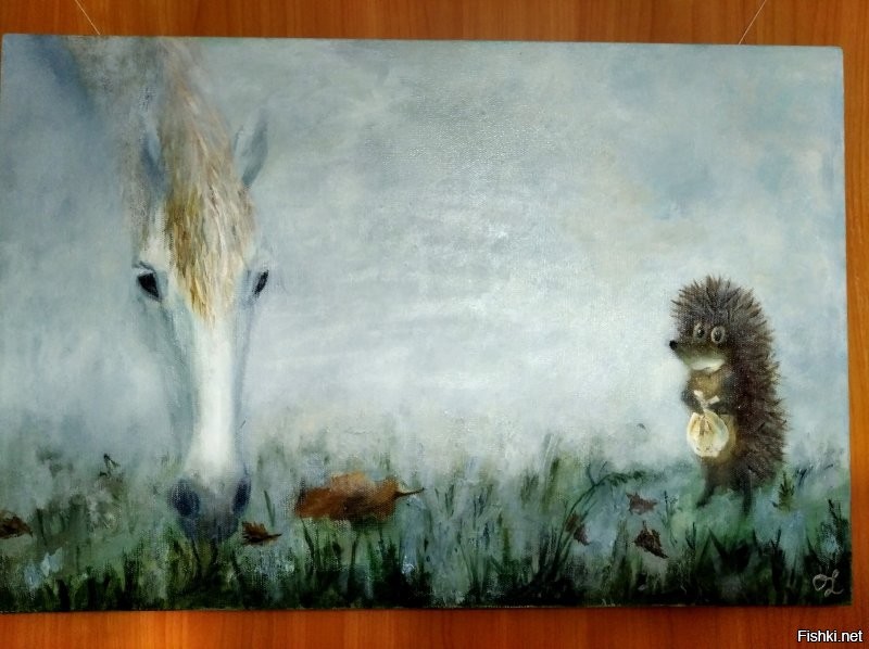 Мне сестра по моему заказу такую написала.... на самом видном месте висит, посмотрел - улыбнулся...)))