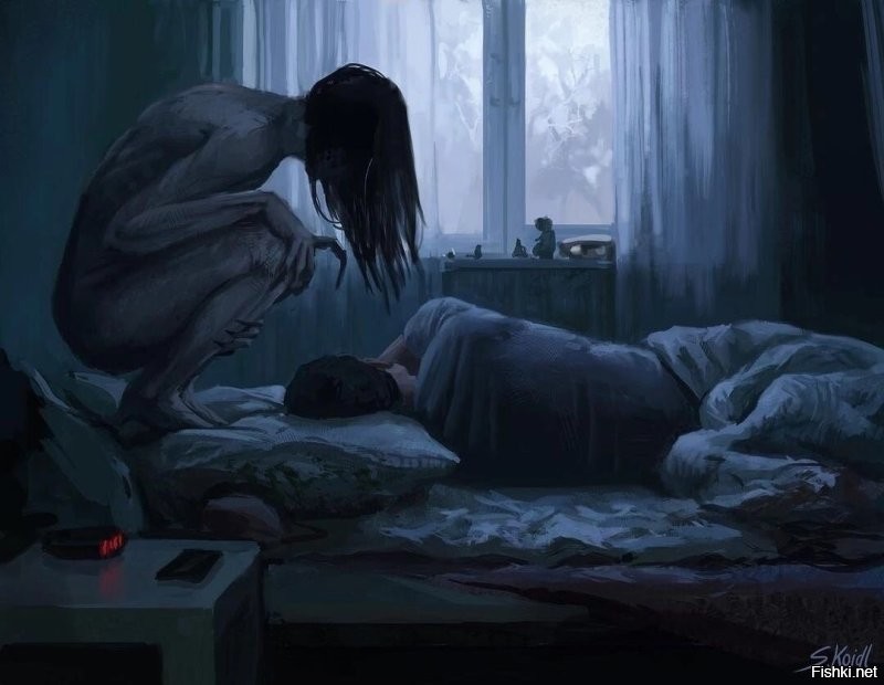 здесь должна быть зарисовка из кино.....Идешь со свечкой в кромешной темноте,бздишь до трясучки,и все равно прешься в подвал/на чердак и такой громко....-Кто тут? тут есть кто-нибудь?)))))

И потом такой-уф.....показалось и дальше дрыхнуть