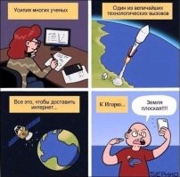Забавные и смешные картинки про «теорию» плоской Земли