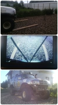 Это на заводе нужно ставить. 
Законодательно обязать. 
Важнее "Эра ГЛОНАСС", как мне кажется. 

Водитель - наёмный. 
Причём, очень часто у доставщиков, не пр писан к определённой машине. 
Каждый день могут быть разные. 
Это мне такие водители рассказывали, когда я их о камерах заднего вида спрашивал. 

Как вариант, это купить самому и сделать быстросъёмные. 
Пригмутил на струбцину, провод вдоль борта закрепил и через дверь в кабину. 
Монитор на присоску к стеклу, питание от прикуривателя. 

_______ 

У меня машина высокая, так я себе камеры и спереди и сзади поставил. 
Очень удобно.