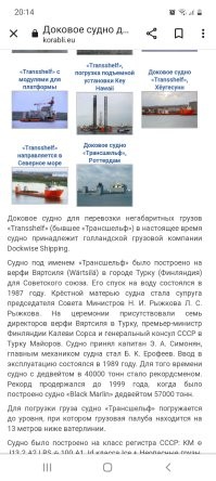 "Голубой Марлин" — гигантское судно для гигантских грузов
