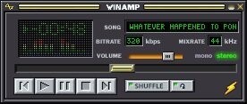 На картинке у автора одна из последних версий Winamp, а я помню ещё первую версию.
