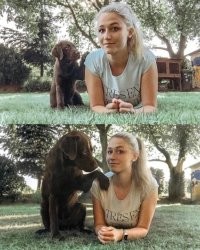 девушка помолодела , а пёсель постарел